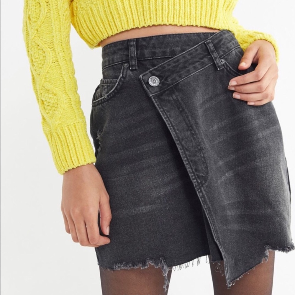 Urban Outfitters Denim Wrap Skirt